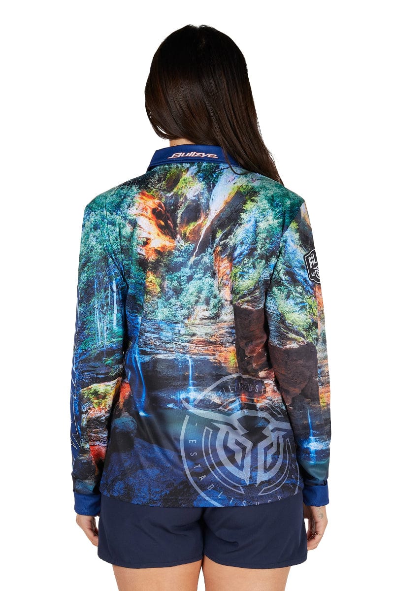 Bullzye Womens Shirts Bullzye Tee Womens Waterfall