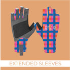 Bush Mits Gloves S / Desert Sunset Bush Mits Gloves Extended Sleeves Gingham