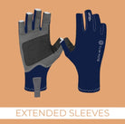 Bush Mits Gloves S / Navy Bush Mits Gloves Extended Sleeves The Lewis's