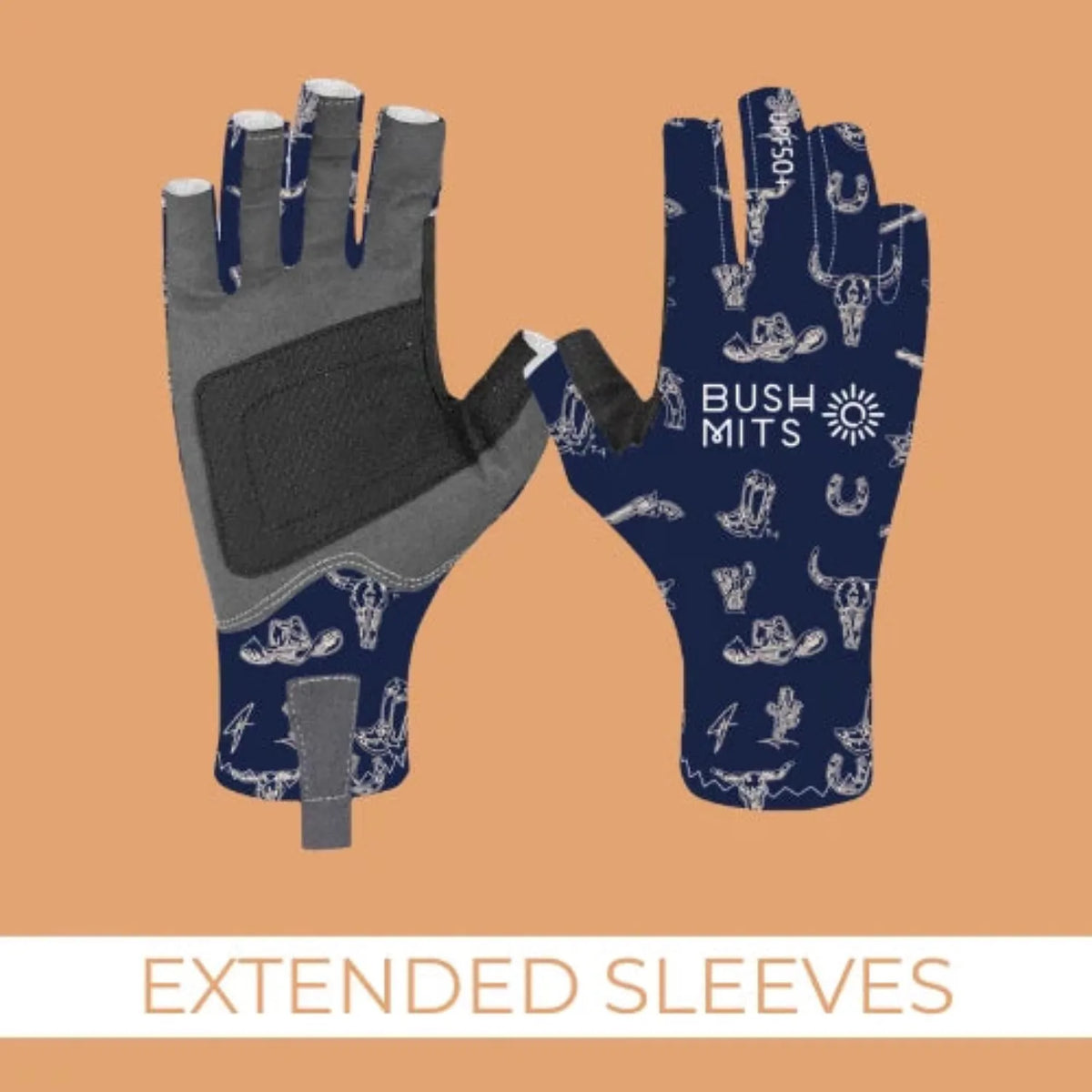 Bush Mits Gloves S / Navy Easton Jones Bush Mits Gloves Extended Sleeves