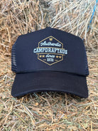 Campdraft Aus Caps Black Campdraft Aus Cap Heritage Cotton Trucker