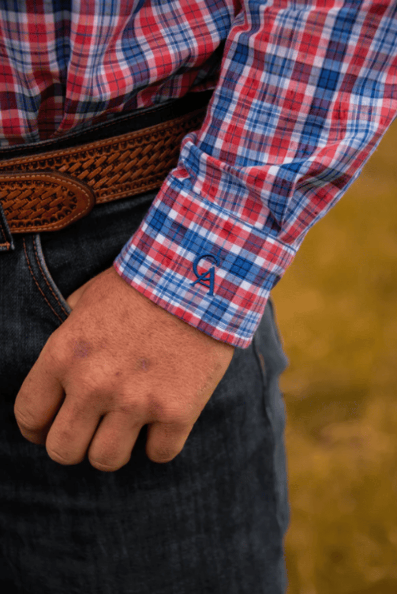 Campdraft Aus Mens Shirts Campdraft Aus Shirt Mens Plaid