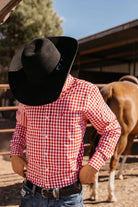 Campdraft Aus Mens Shirts S / Red Campdraft Aus Shirt Mens Ninety Check