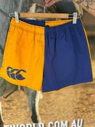 Canterbury Mens Shorts 32in / Gold/Royal Canterbury Shorts Mens Cotton Twill Harlequin