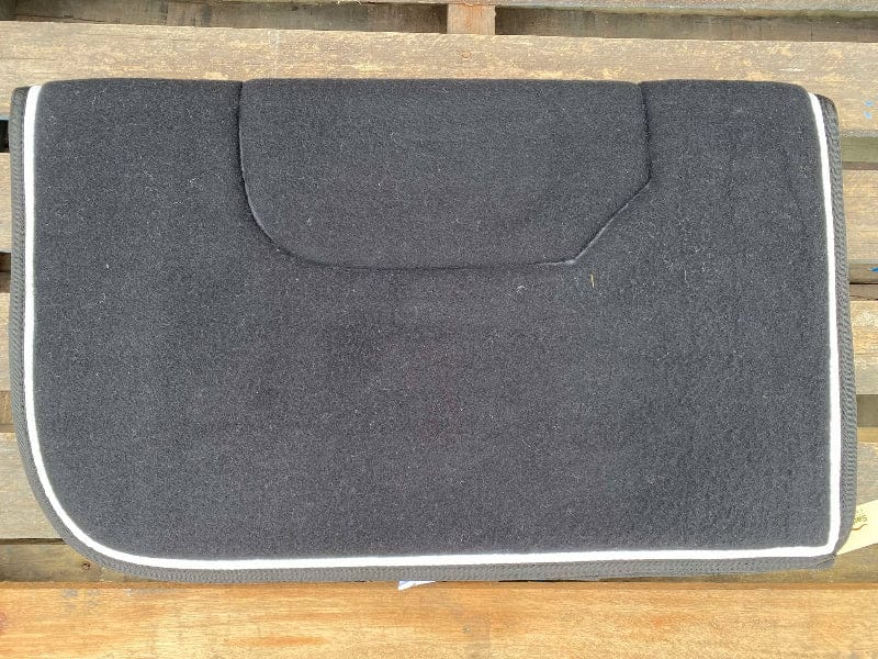 Capriole Saddle Pads Western 30in / Black/White Custom Made Saddle Pad Kersey Wool