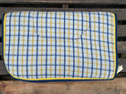 Capriole Saddle Pads Western 30in / Gold/Navy Check Custom Made Saddle Pad Kersey Wool