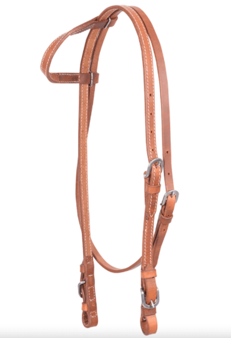 Cashel Bridles Harness Cashel Headstall One Eared 2016 Stitched Buckle Ends