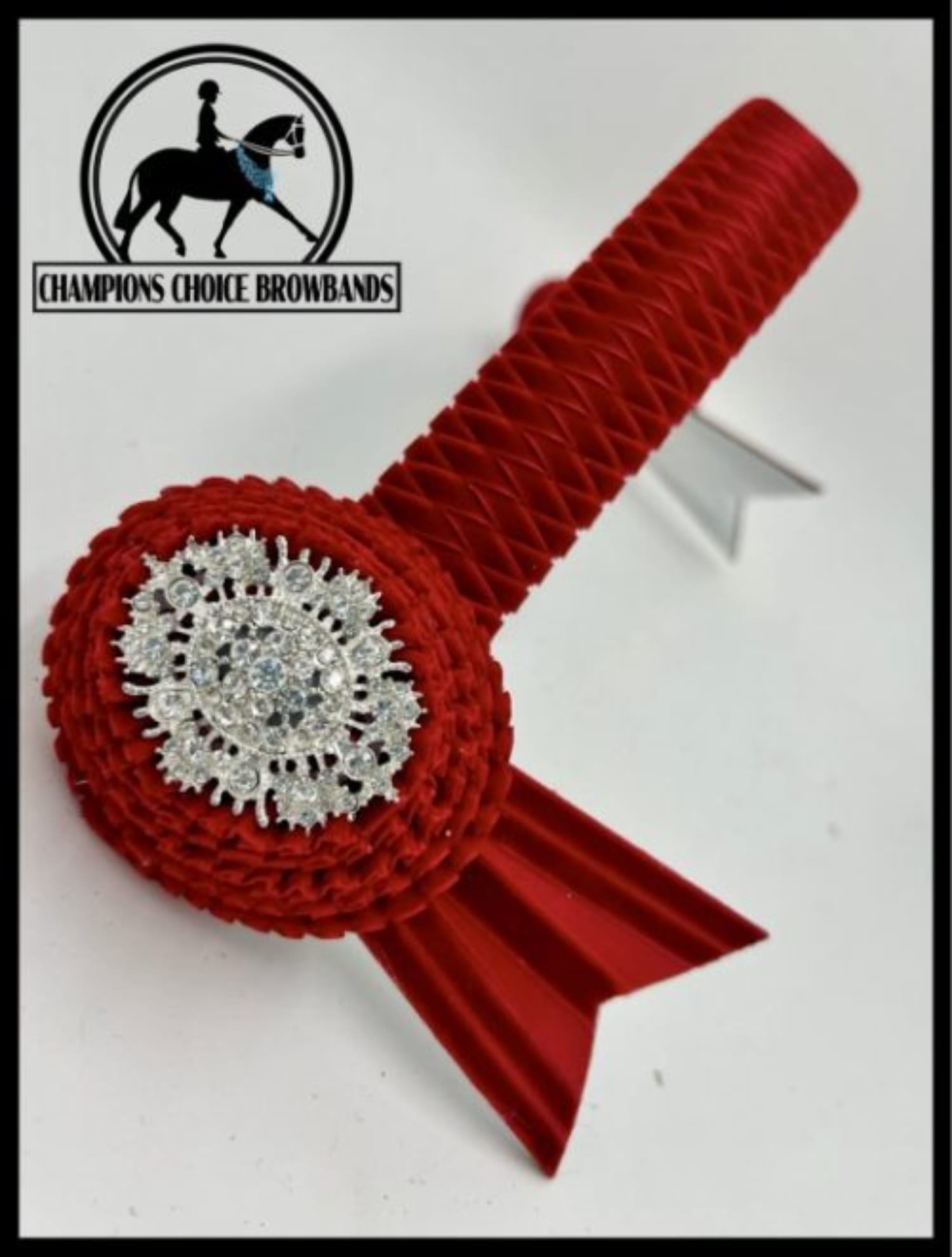 Champions Choice Bridle Accessories Full/15in / Red Champion Choice Browband