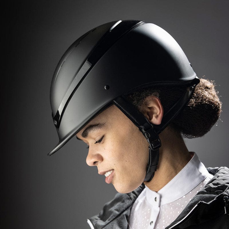 Charles Owen Helmets Medium 56-59cm / Black Matte/Black Gloss Charles Owen Helmet Luna Round SHELL ONLY
