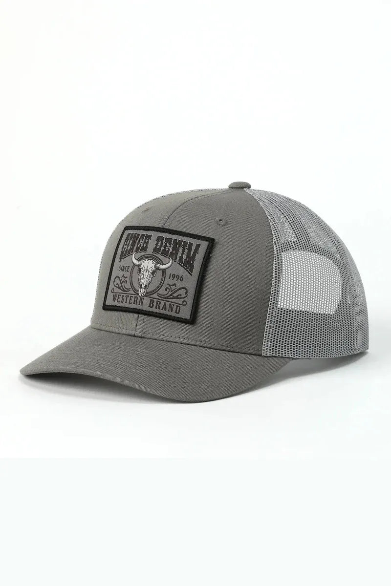Cinch Caps Grey Cinch Cap Trucker Logo