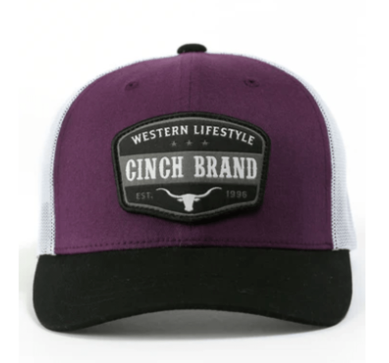 Cinch Caps Purple Cinch Cap Western Lifestyle Logo