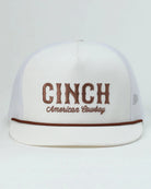 Cinch Caps White Cinch Cap Trucker Logo