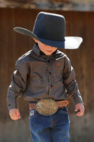 Cinch Kids Shirts 03-06 Months / Brown Cinch Shirt Boys Pattern