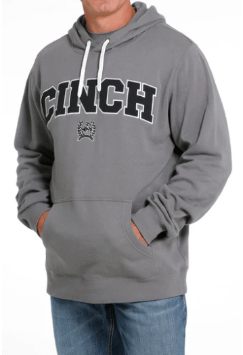 Cinch Mens Jumpers, Jackets & Vests XS / Grey Cinch Hoodie Mens Logo