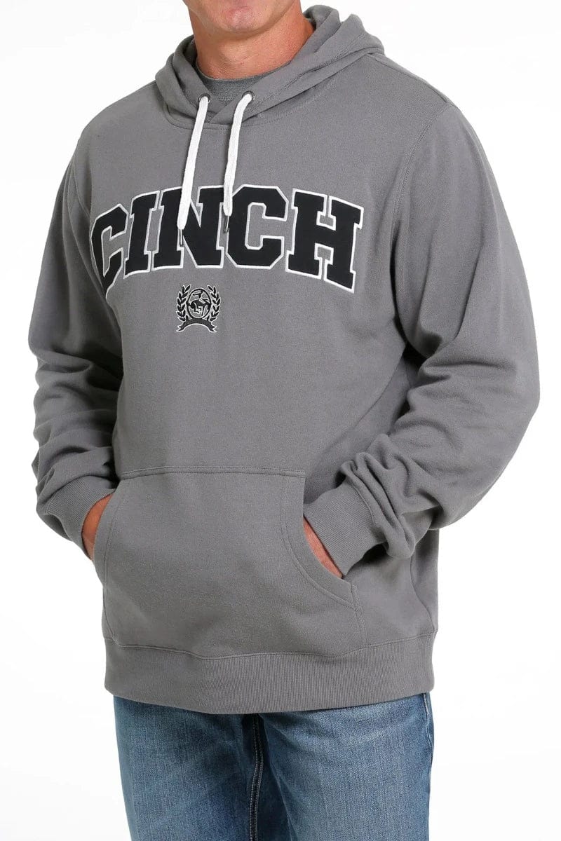 Cinch Mens Jumpers, Jackets & Vests XS / Grey Cinch Hoodie Mens Logo