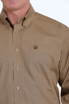 Cinch Mens Shirts 3XL Cinch Shirt Mens Khaki Print