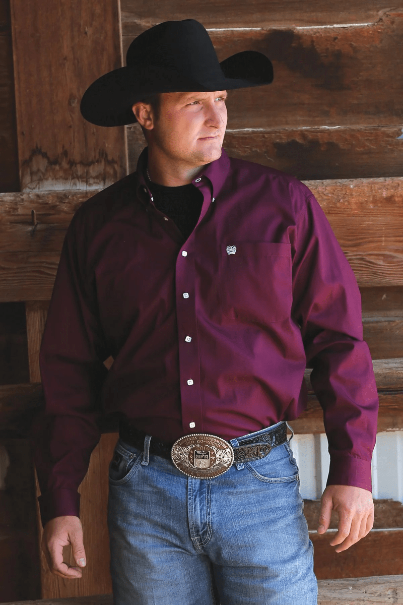 Cinch Mens Shirts Cinch Shirt Mens Arena Solid Colour