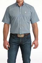 Cinch Mens Shirts S / Blue Cinch Shirt Mens Cotton Check
