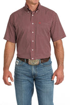 Cinch Mens Shirts S / Burgundy Cinch Shirt Mens Arena Flex Printed