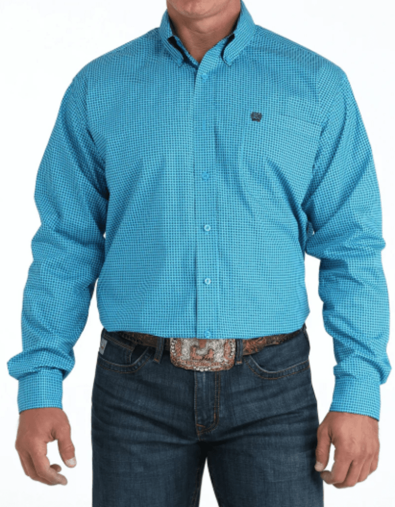 Cinch Mens Shirts XS / Blue Cinch Shirt Mens Printed Cotton