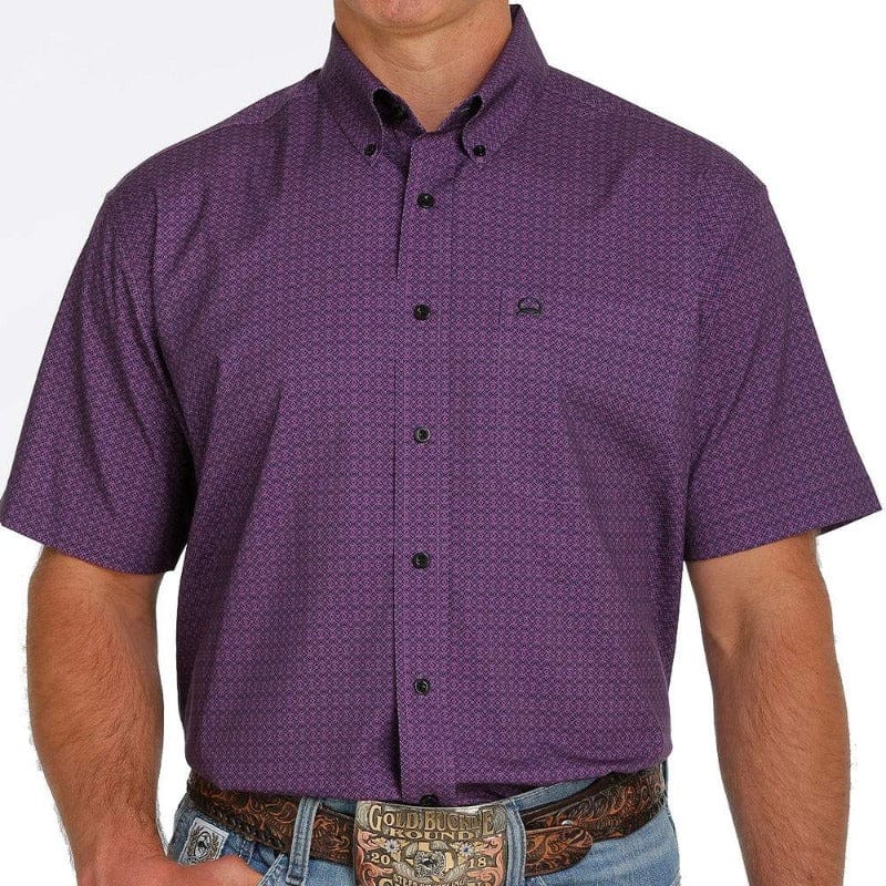 Cinch Mens Shirts XS Cinch Shirt Mens Arena Flex Purple (MTW1704099)