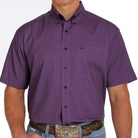 Cinch Mens Shirts XS Cinch Shirt Mens Arena Flex Purple (MTW1704099)