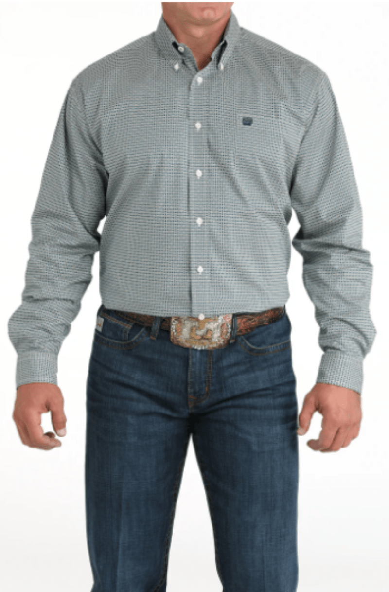 Cinch Mens Shirts XS / Teal Cinch Shirt Mens Print