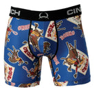 Cinch Mens Shorts S / Royal Blue Cinch Underwear Mens Printed Royal Blue