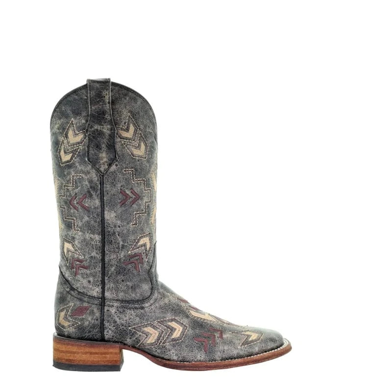 Circle G Womens Boots - Shoes Circle G Boots Womens Arrowhead Embroidery Square Toe