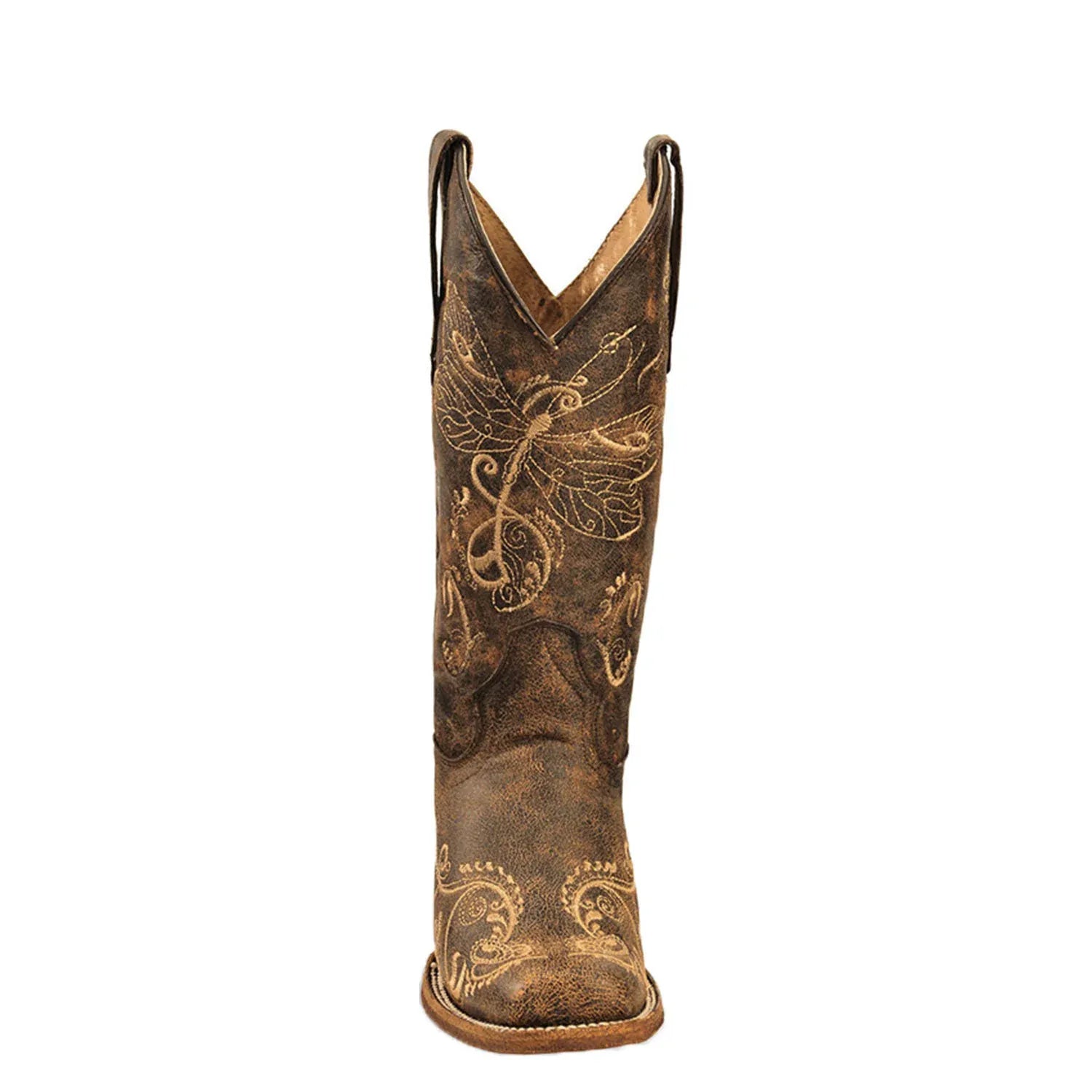 Circle G Womens Boots - Shoes Circle G Boots Womens Dragonfly Embroidery Square Toe