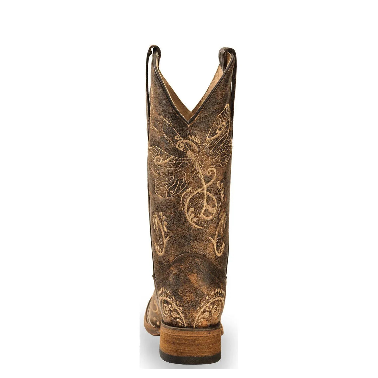 Circle G Womens Boots - Shoes Circle G Boots Womens Dragonfly Embroidery Square Toe