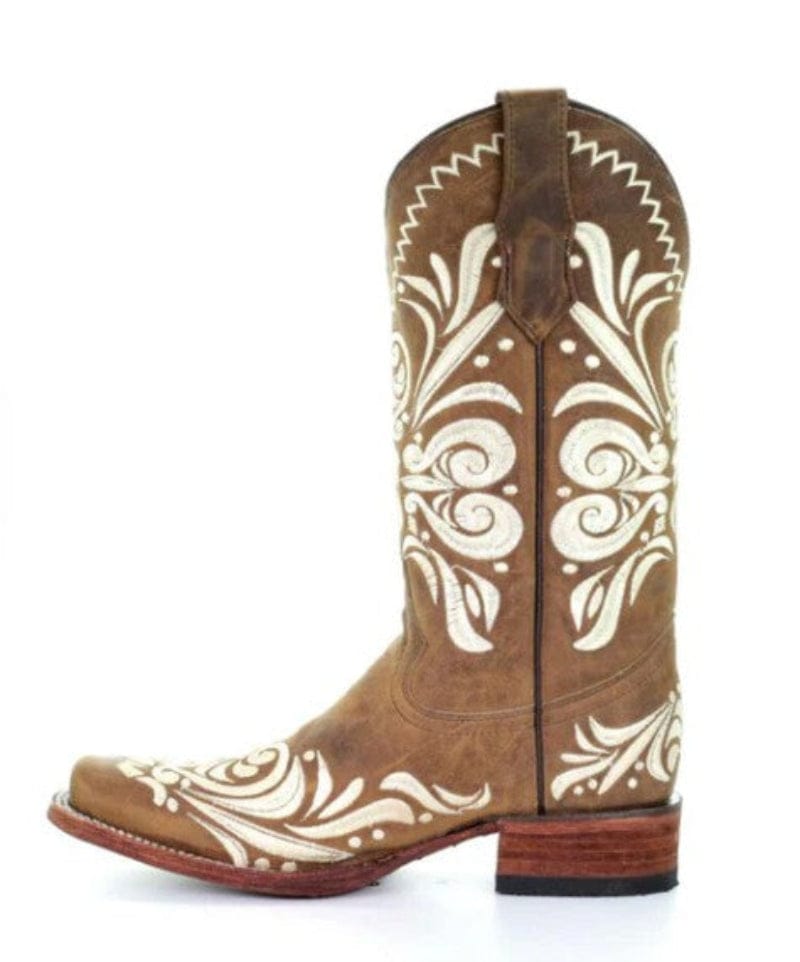 Circle G Womens Boots - Shoes Circle G Boots Womens Filigree Embroidery Square Toe