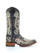 Circle G Womens Boots - Shoes Circle G Boots Womens Floral Embroidery Square Toe