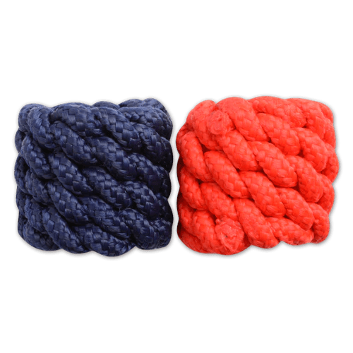 Classic Equine Rodeo Equipment Horn Knot 6 Pack Red & Blue