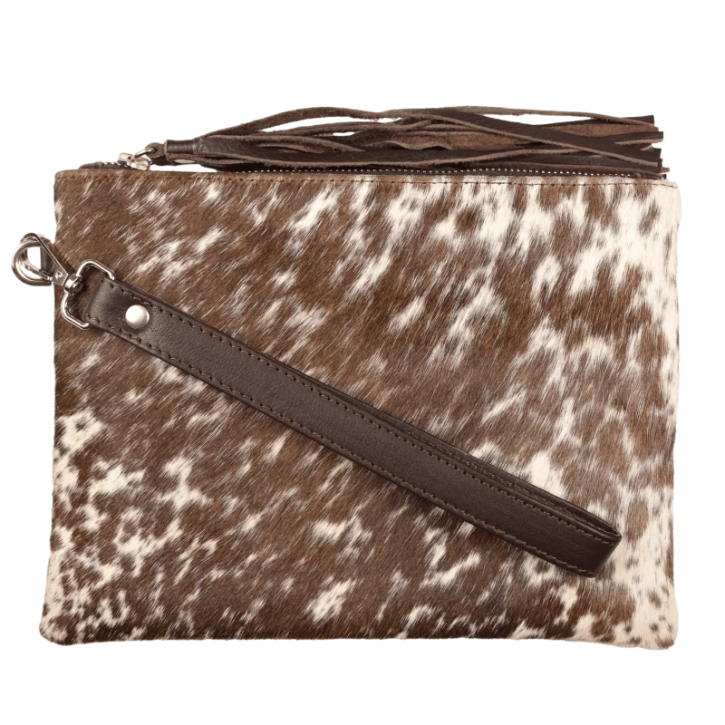 Country Allure Handbags & Wallets Dark Brown Country Allure Claire Large Cowhide Clutch