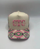 Country Trucker Caps Caps Beige/Pink/Green CTC Cap Trucker Multi Aztec Ponytail High Peak