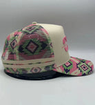 Country Trucker Caps Caps Beige/Pink/Green CTC Cap Trucker Multi Aztec Ponytail High Peak