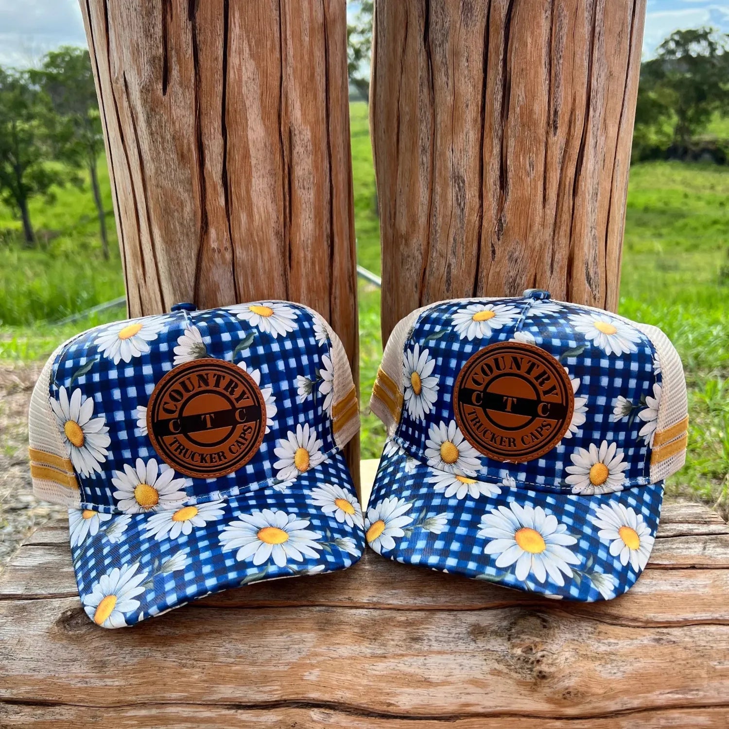 Country Trucker Caps Caps Navy CTC Cap Trucker Daisy Chain High Peak