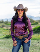 Cowgirl Tuff Womens Shirts XS / Soft Plum Cowgirl Tuff Shirt Womens Satin