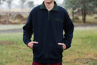Crowbar Mens Jumpers, Jackets & Vests L / Navy Crowbar Jumper Mens 1/4 Zip