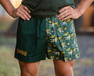 Crowbar Mens Shorts 34 / Heritage Green/Chainsaw Crowbar Mens Pauly Shorts Harlequin Drill Heriatge Green & Chainsaw