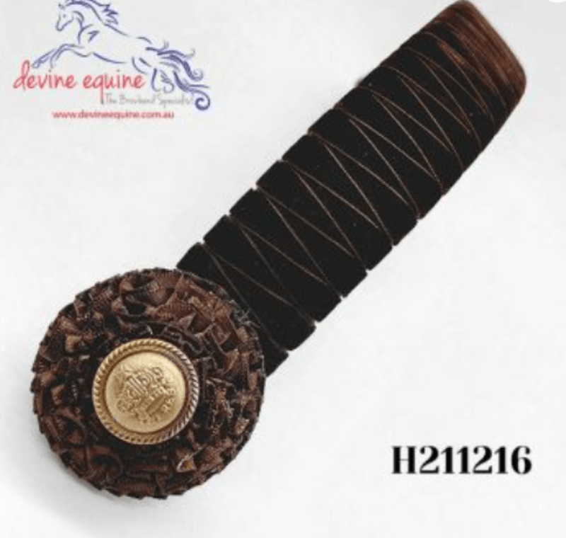 Devine Equine Bridle Accessories Pony/13.5in / Brown Devine Equine Browband Hunter Velvet