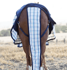 Earlwood Horse Rug Accessories Cob Earlwood Tail Bag Dual Turquoise Check