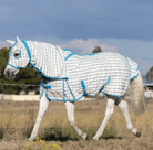 Earlwood Summer Horse Rugs 5ft9 / Turquoise/White Earlwood Hooded Combo Ripstop
