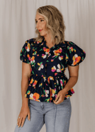 ELJAY Womens Shirts XS Eljay Top Womens Oriel Azure