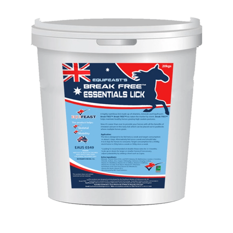 Equifeast Vet & Feed 20kg Equifeast Breakfree Essential Lick (LOCAL PICK UP ONLY)
