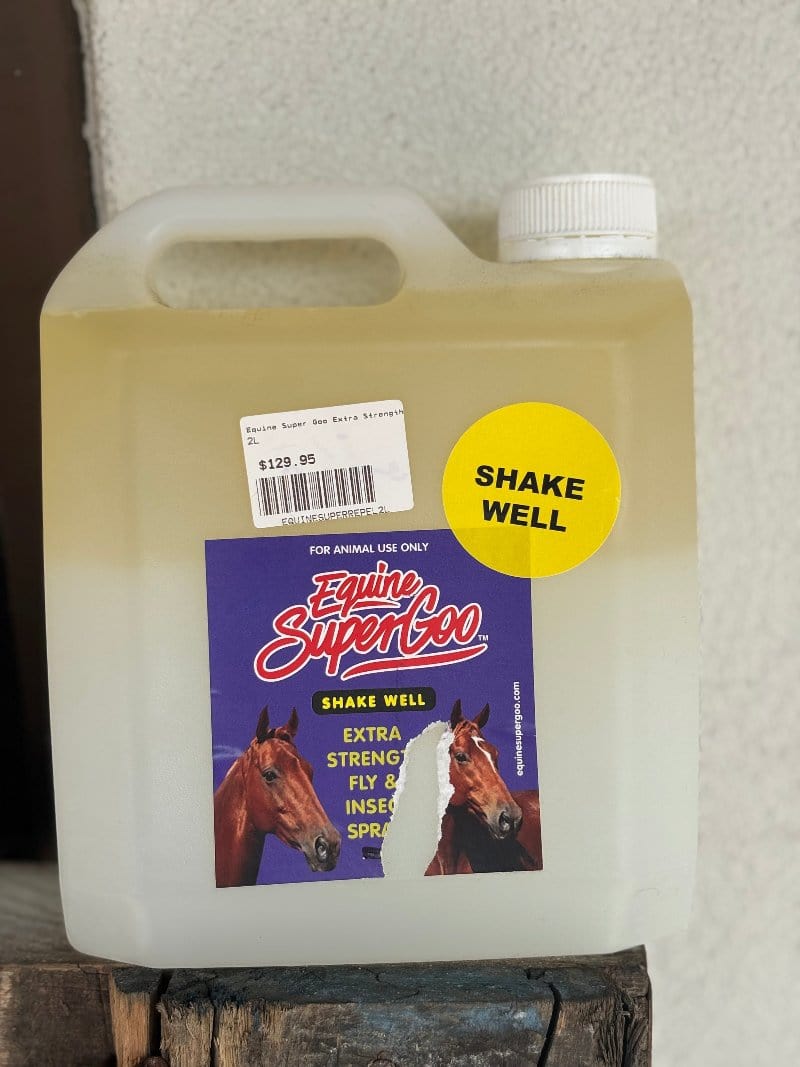 Equine Super Goo Vet & Feed 2L Equine Super Goo Extra Strength Repellant Spray