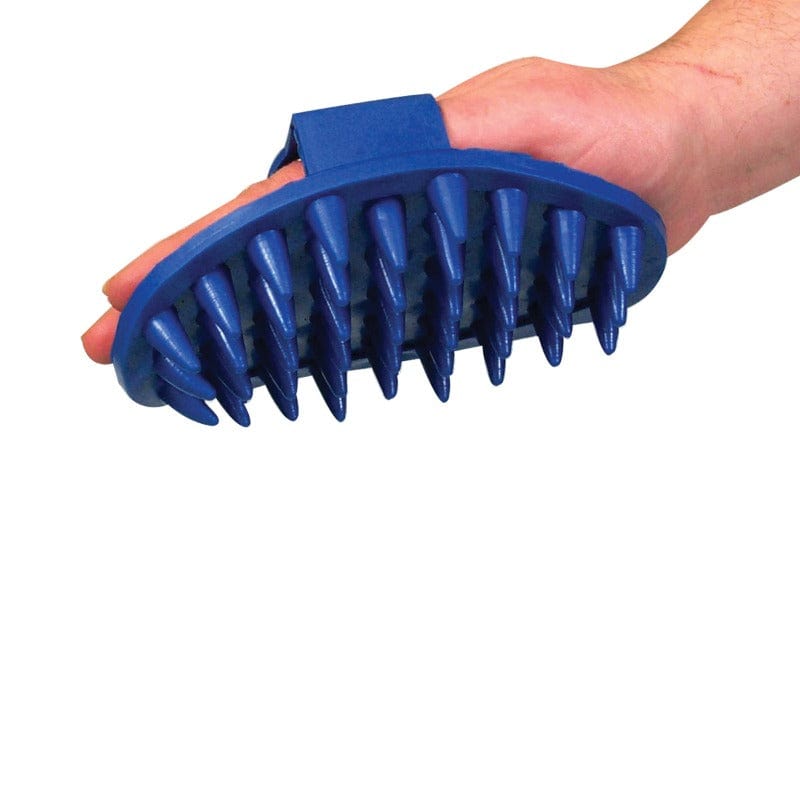 Eureka Grooming Large / Blue Large Teeth Rubber Curry Comb (5823)
