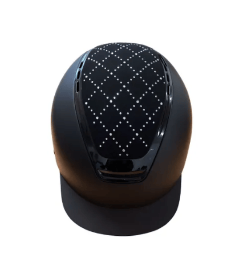 Eurohunter Helmets L 60cm-61cm / Black Eurohunter Helmet Cattai Crossed Crystal