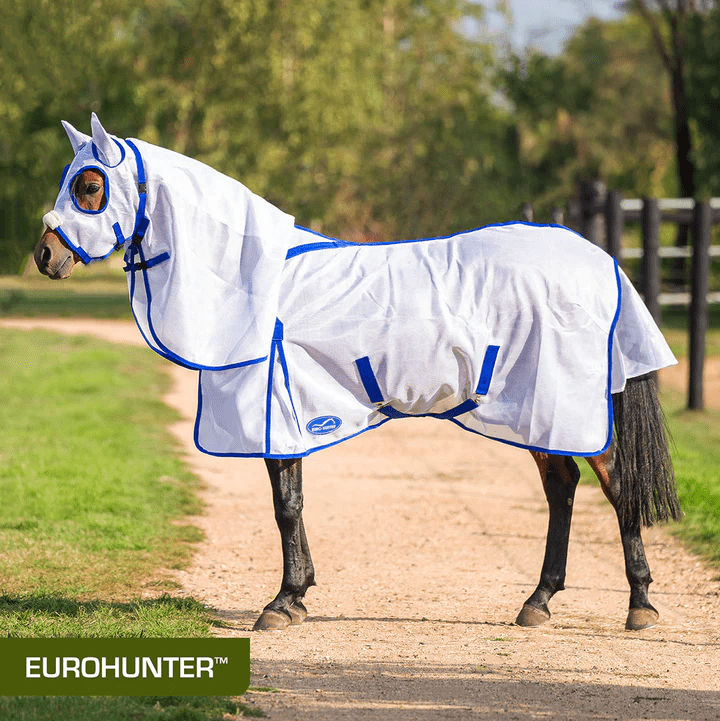 Eurohunter Summer Horse Rugs Eurohunter Cool Protect Mesh Combo with Hood & Ears